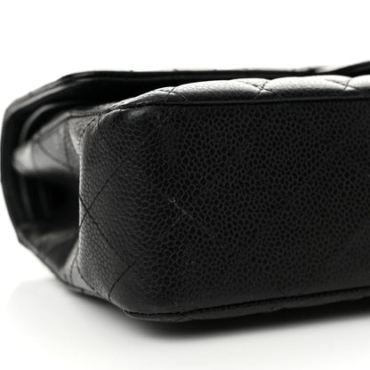 Chanel Caviar Quilted Medium Double Flap Black 9 of 13