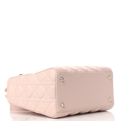 Christian Dior Lambskin Cannage Medium Lady Dior Light Pink 4 of 10