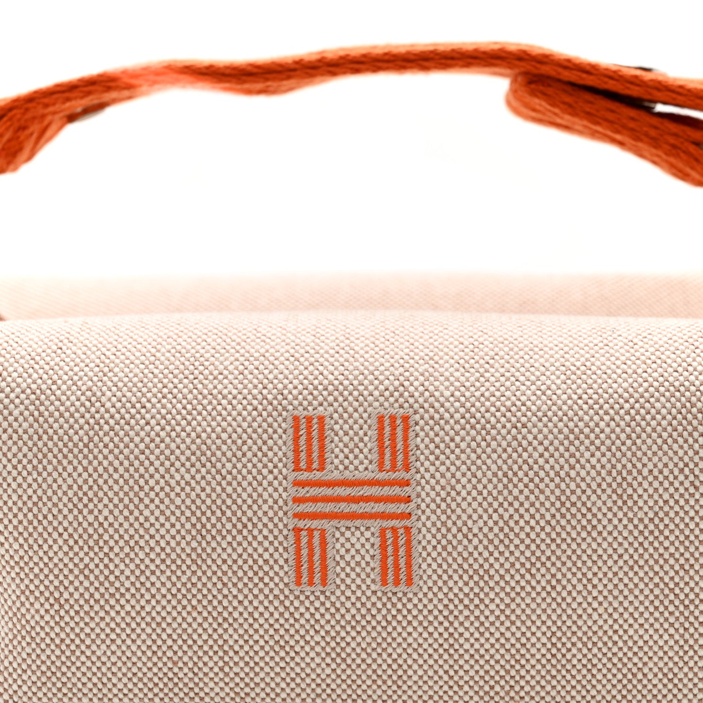 Canvas Small Bride-A-Brac Pouch Natural Orange