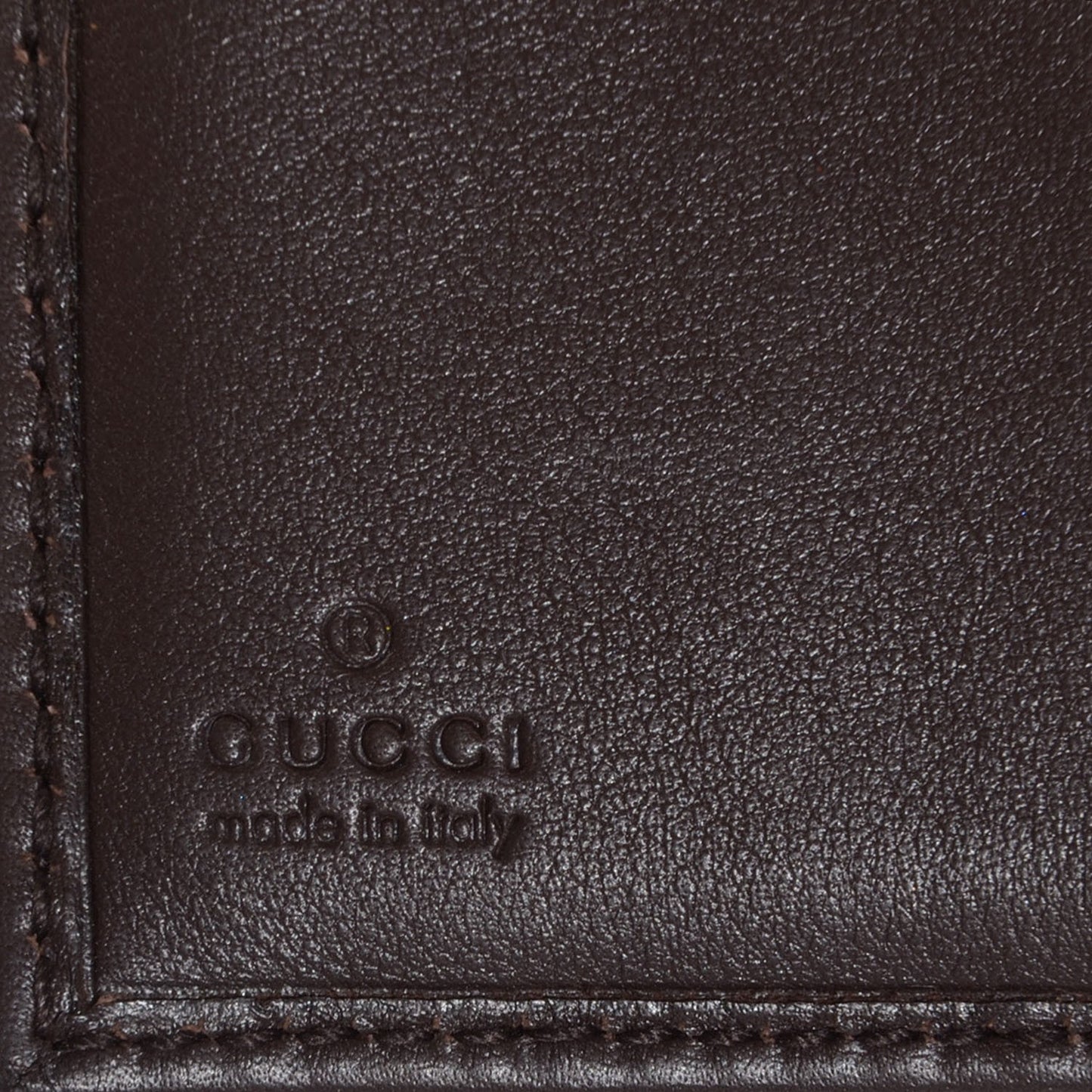 Guccissima Interlocking Icon French Wallet Dark Brown