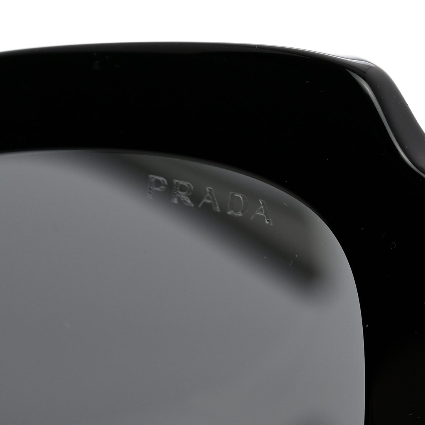 Acetate Square Sunglasses SPR 16Y Black Dark Grey