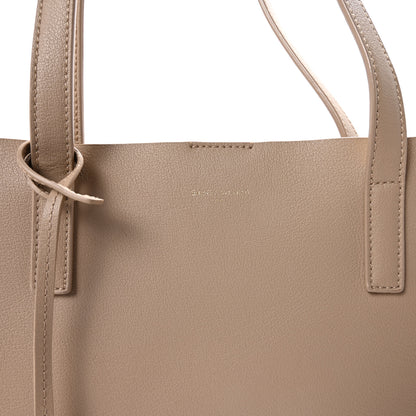 Saint Laurent Calfskin North-South Shopping Tote Dark Beige 8 of 10