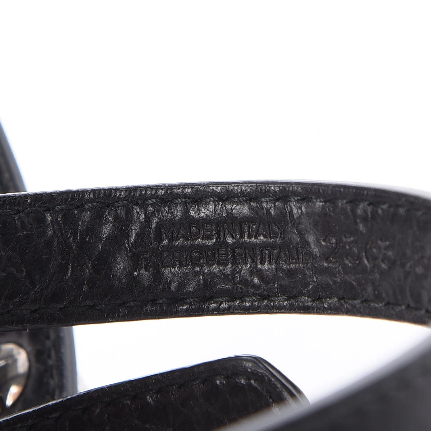 Balenciaga Agneau Giant Silver Hardware Triple Tour M Bracelet Black 5 of 7