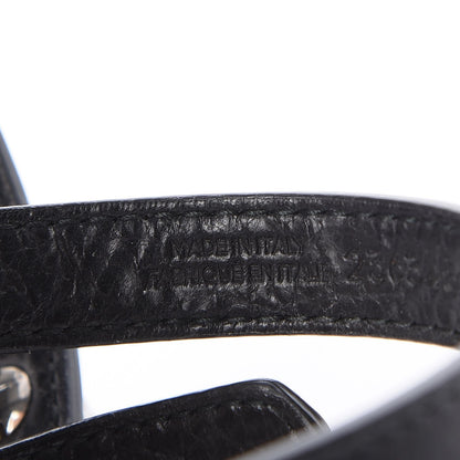 Balenciaga Agneau Giant Silver Hardware Triple Tour M Bracelet Black 5 of 7