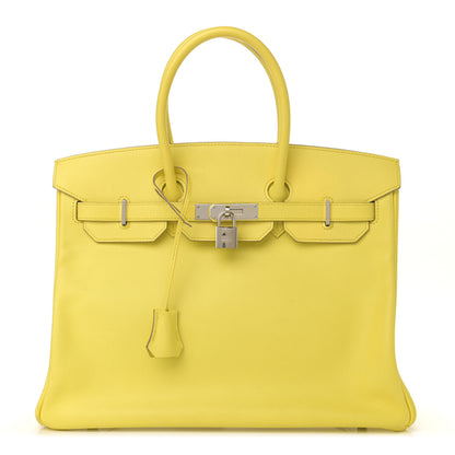 Hermes Epsom Birkin 35 Lime 1 of 12