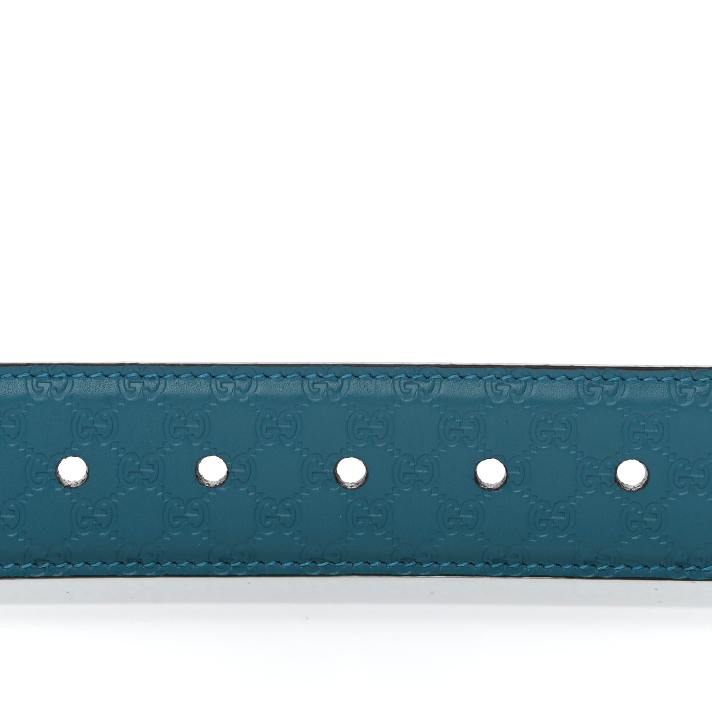 Soft Microguccissima Margaux Calfskin Belt 80 32 Deep Cobalt