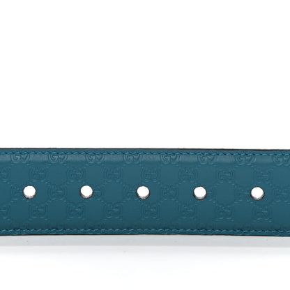 Gucci Soft Microguccissima Margaux Calfskin Belt 80 32 Deep Cobalt 4 of 6