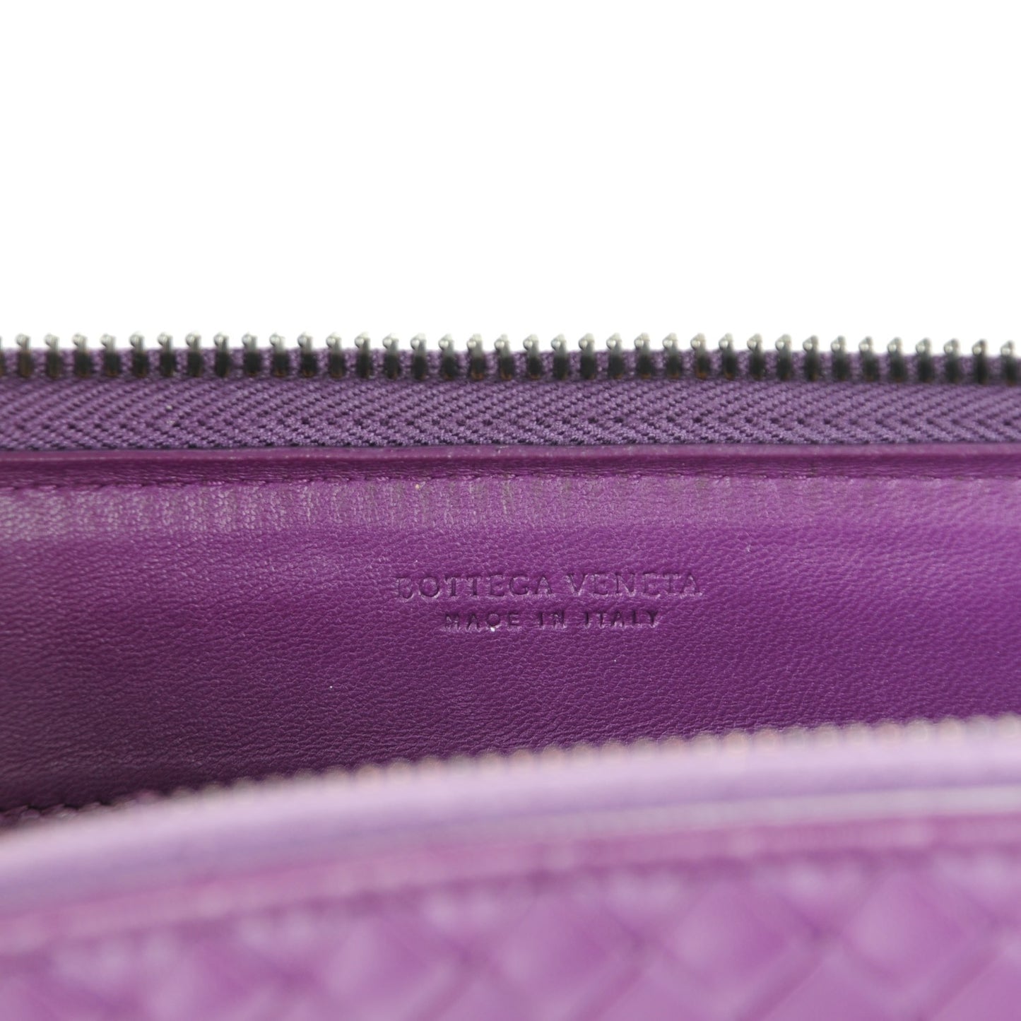 Nappa Intrecciato Zip Around Wallet Monalisa