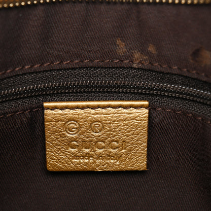 Gucci Crystal Monogram D Ring Gold Hobo Gold 6 of 11
