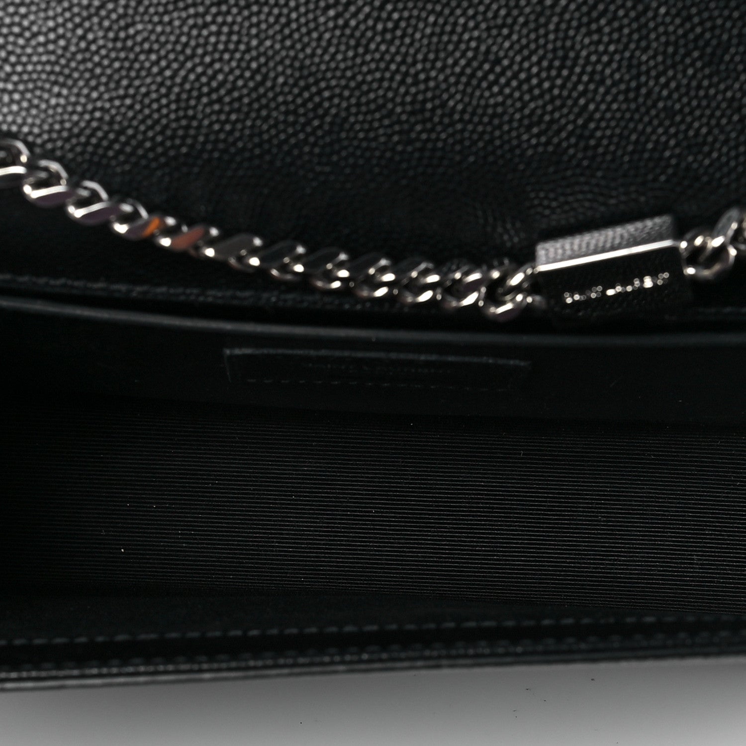 Saint Laurent Grain De Poudre Small Monogram Kate Satchel Black 5 of 10