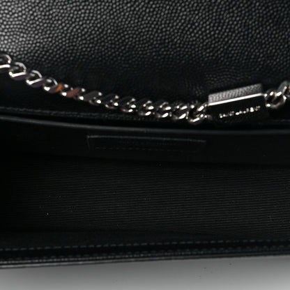 Saint Laurent Grain De Poudre Small Monogram Kate Satchel Black 5 of 10