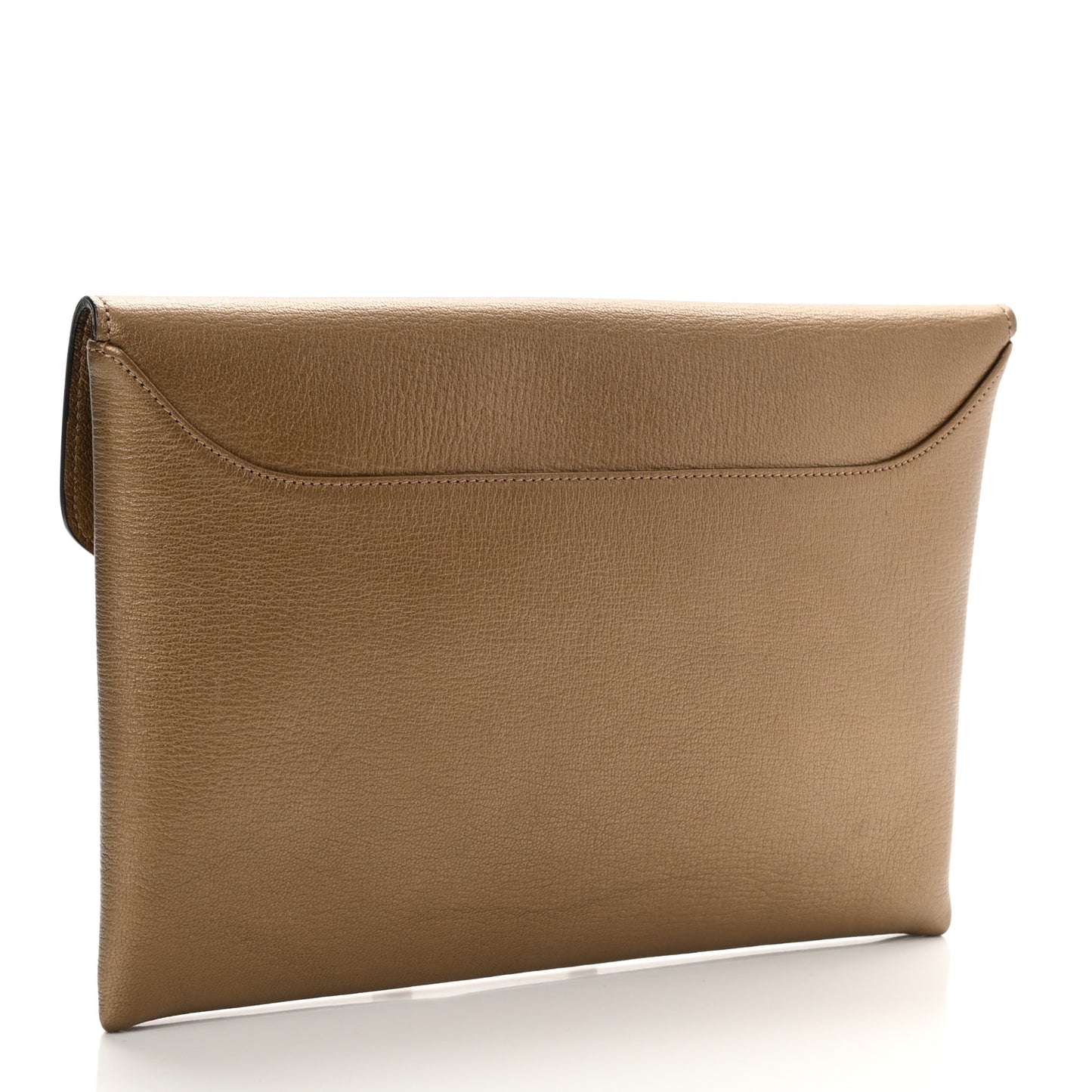 Sugar Goatskin Medium Antigona Envelope Clutch Old Gold