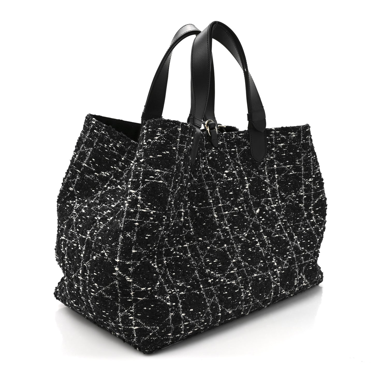Tweed Cannage Large Toujours Black White