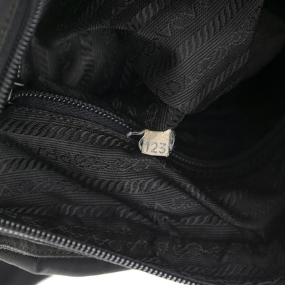 Prada Nylon Flat Messenger Bag Black 6 of 13