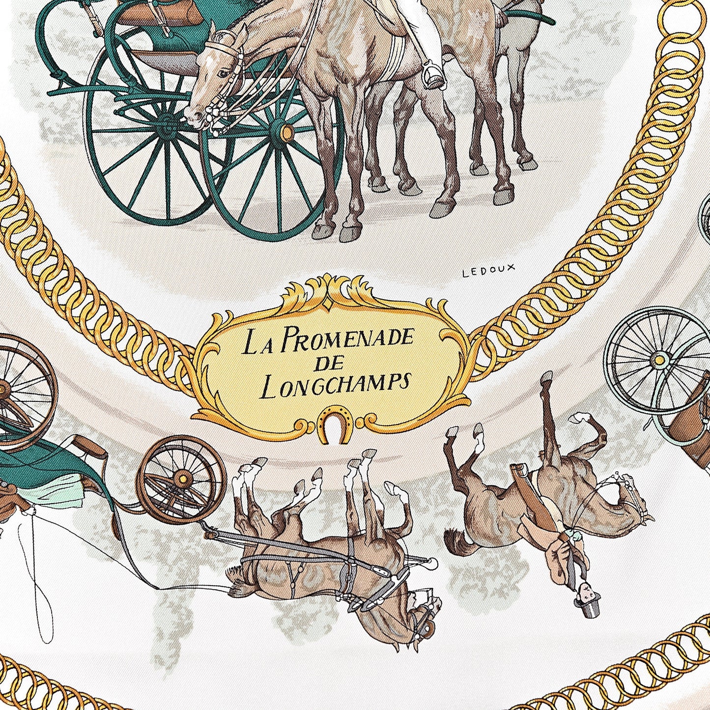 Silk La Promenade De Longchamps Scarf 90