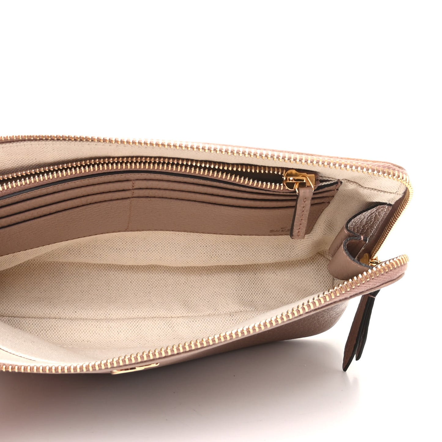 Calfskin GG Marmont Zip Pouch Porcelain Rose