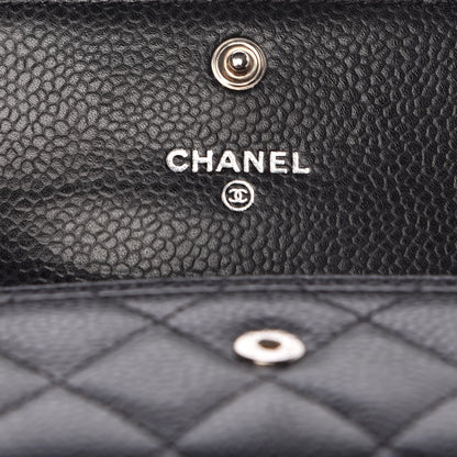 Chanel Caviar Quilted Flap Card Holder Black 6 of 9