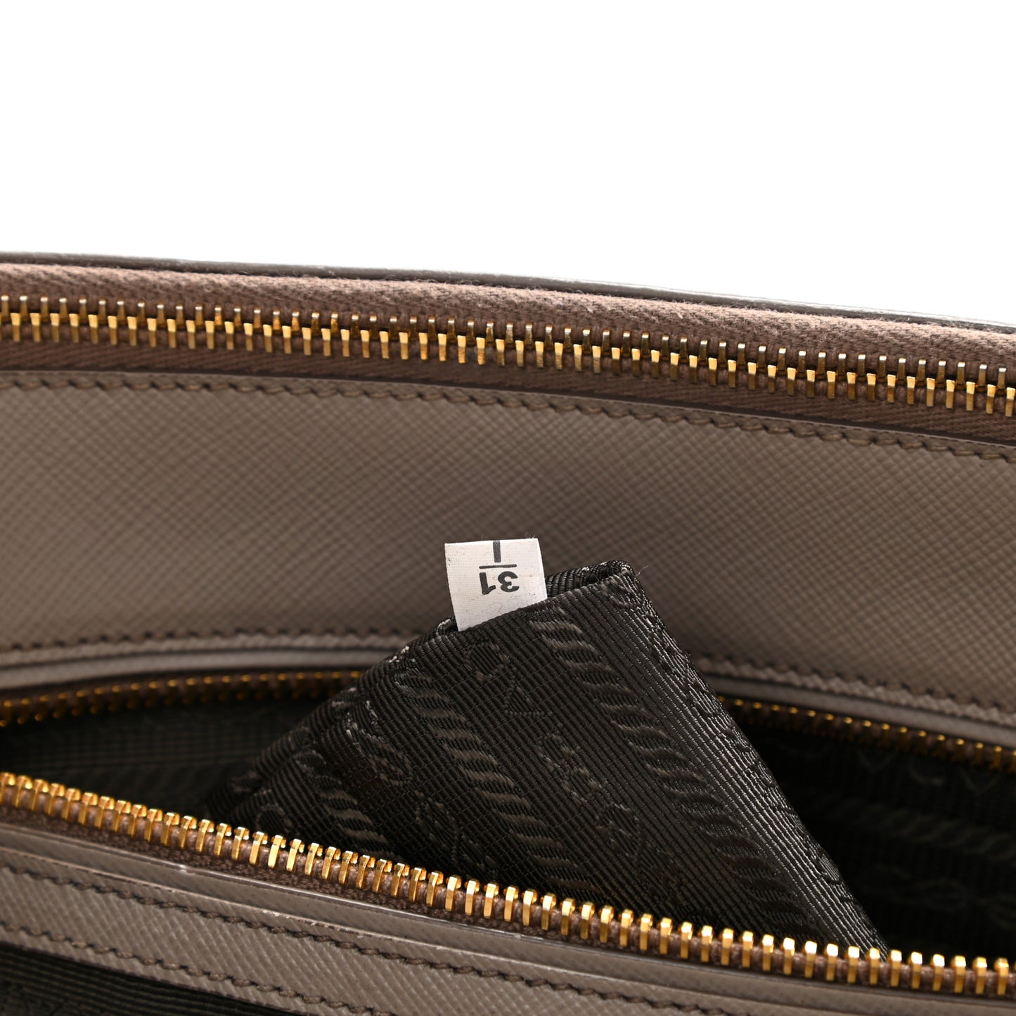 Saffiano Large Galleria Double Zip Tote Argilla