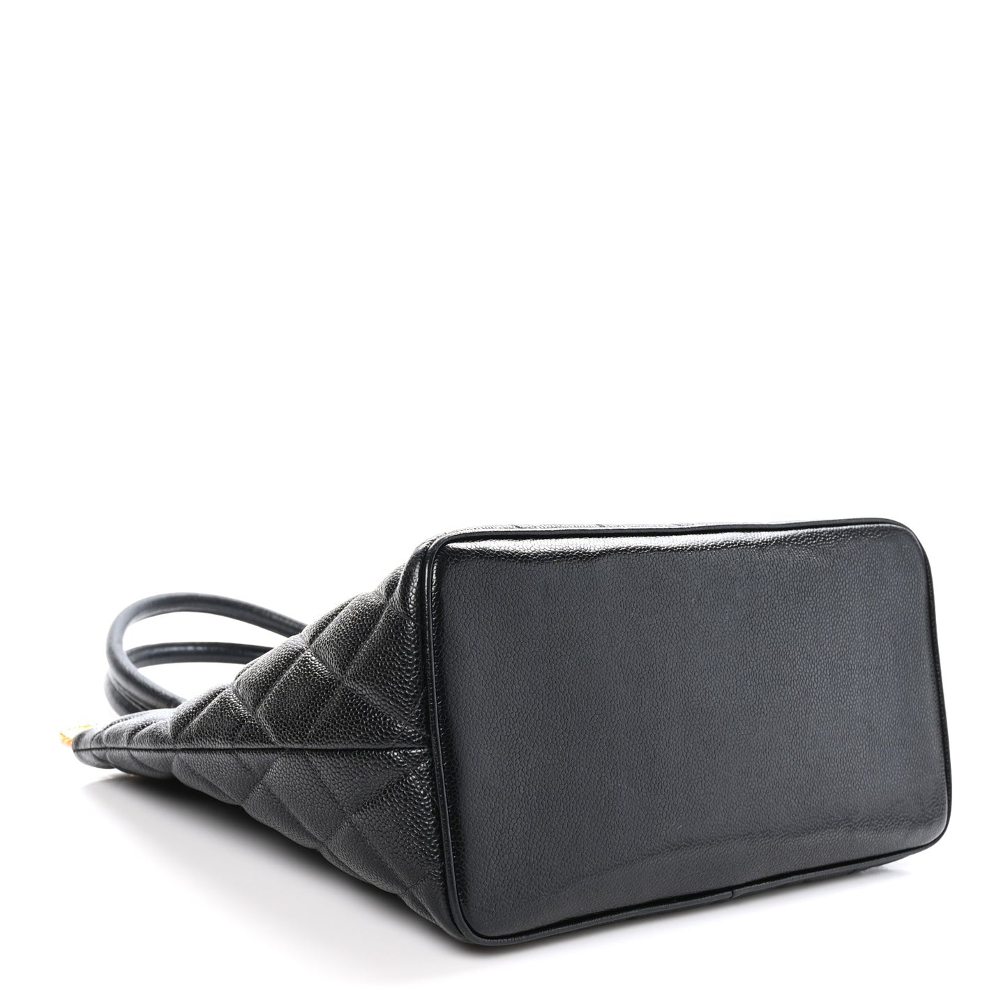 Caviar Quilted Medallion Tote Black