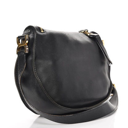 Chloe Calfskin Medium Marcie Round Zip Crossbody Bag Angora Beige 3 of 17