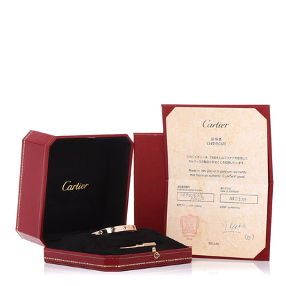 Cartier 18K Pink Gold Sapphire Garnet Amethyst LOVE Bracelet 16 7 of 7