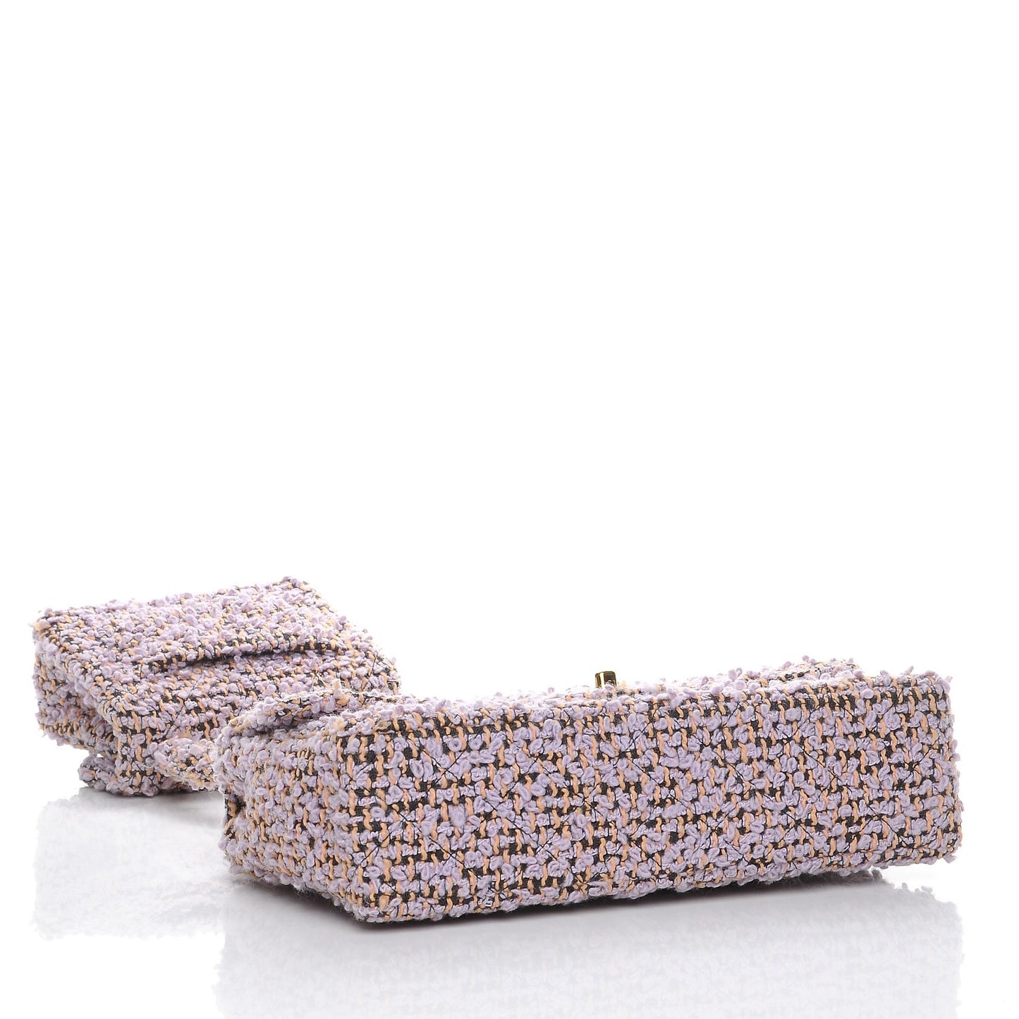 Tweed Kelly Flap Bag Set Pink