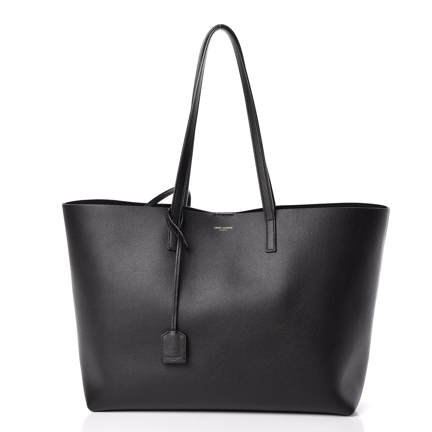 Calfskin Large Shopping Tote Black