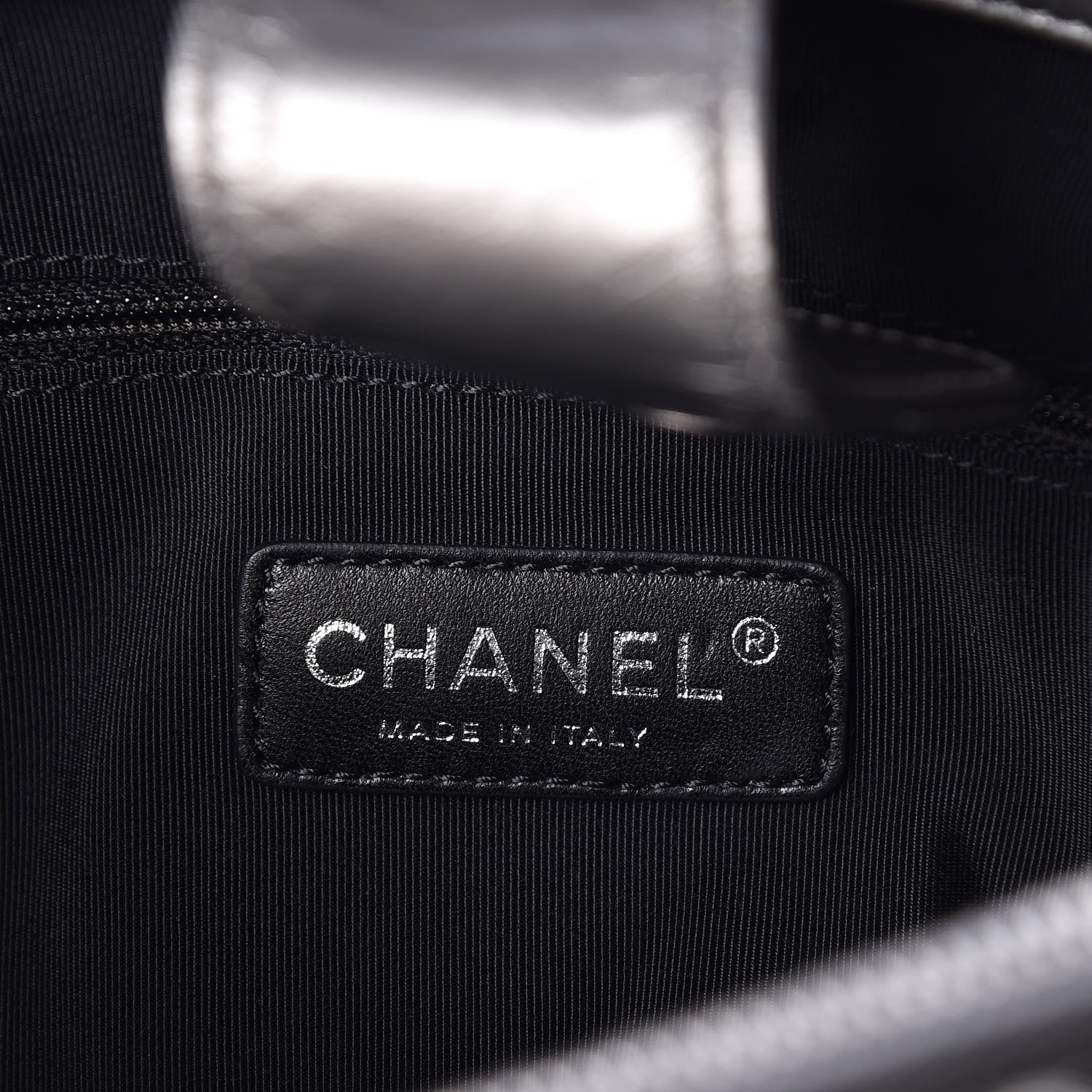 Chanel Metallic Aged Calfskin Quilted Small Chain Me Tote Silver 6 of 10