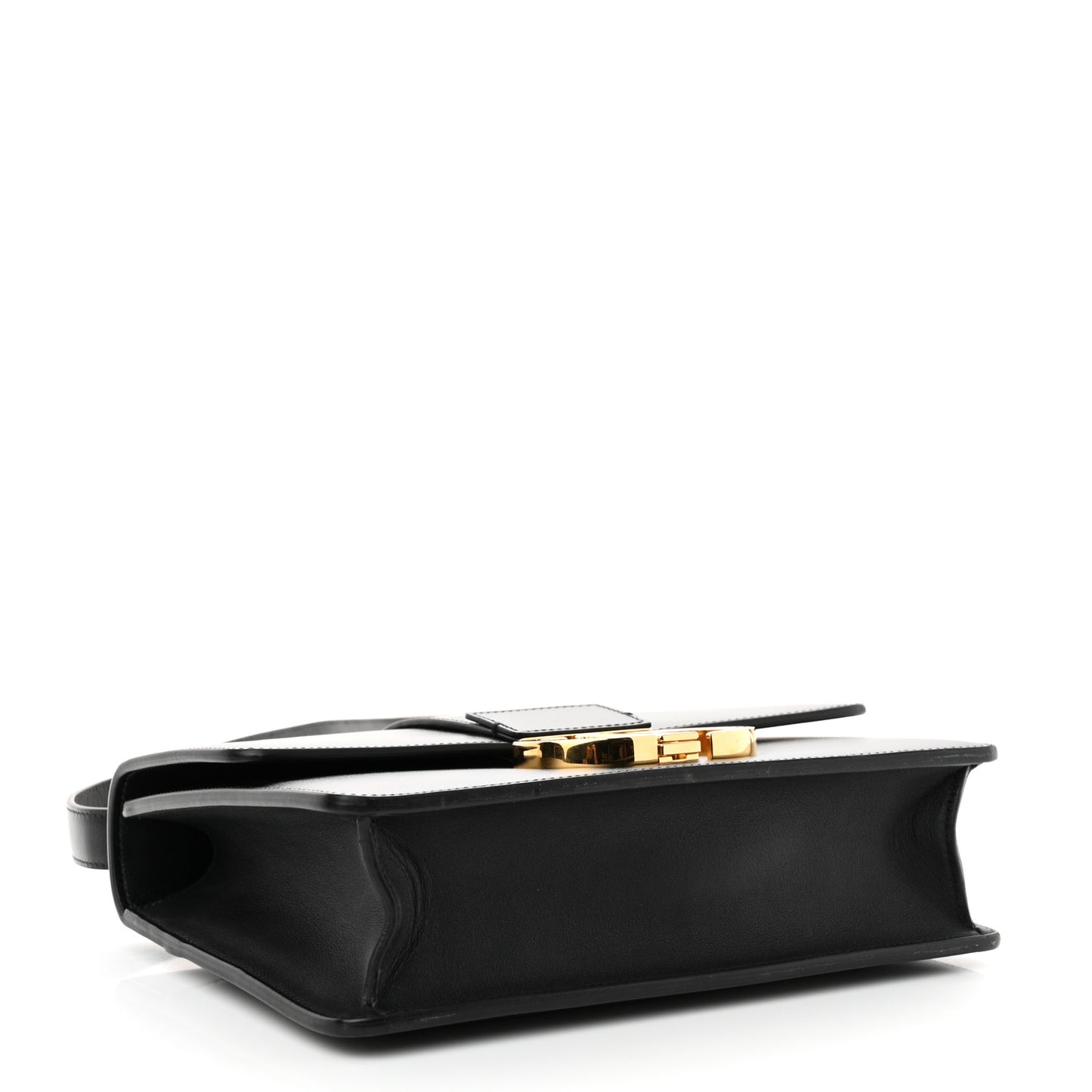Box Calfskin 30 Montaigne Flap Bag Black