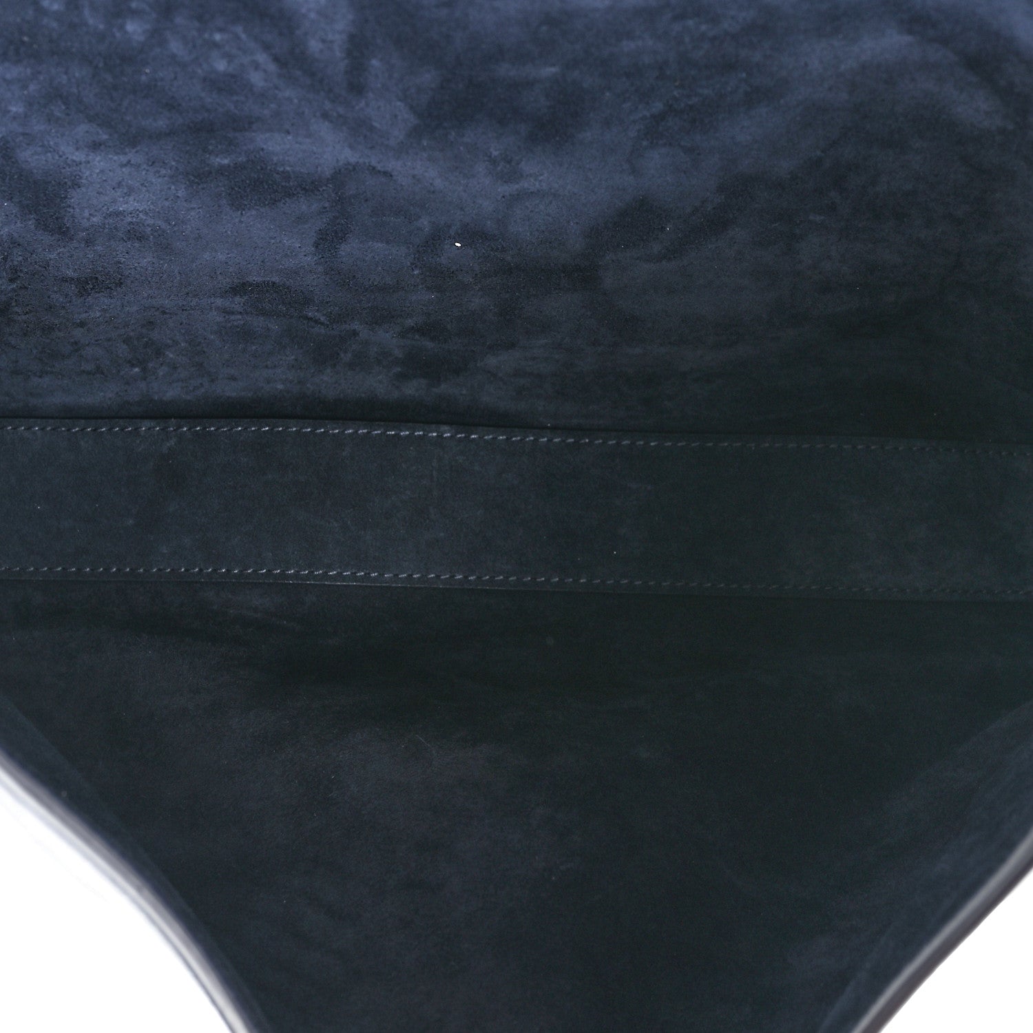 Saint Laurent SAINT LAURENT Smooth Calfskin Suede Medium Reversible Monogram Kate Satchel Navy 5 of 13