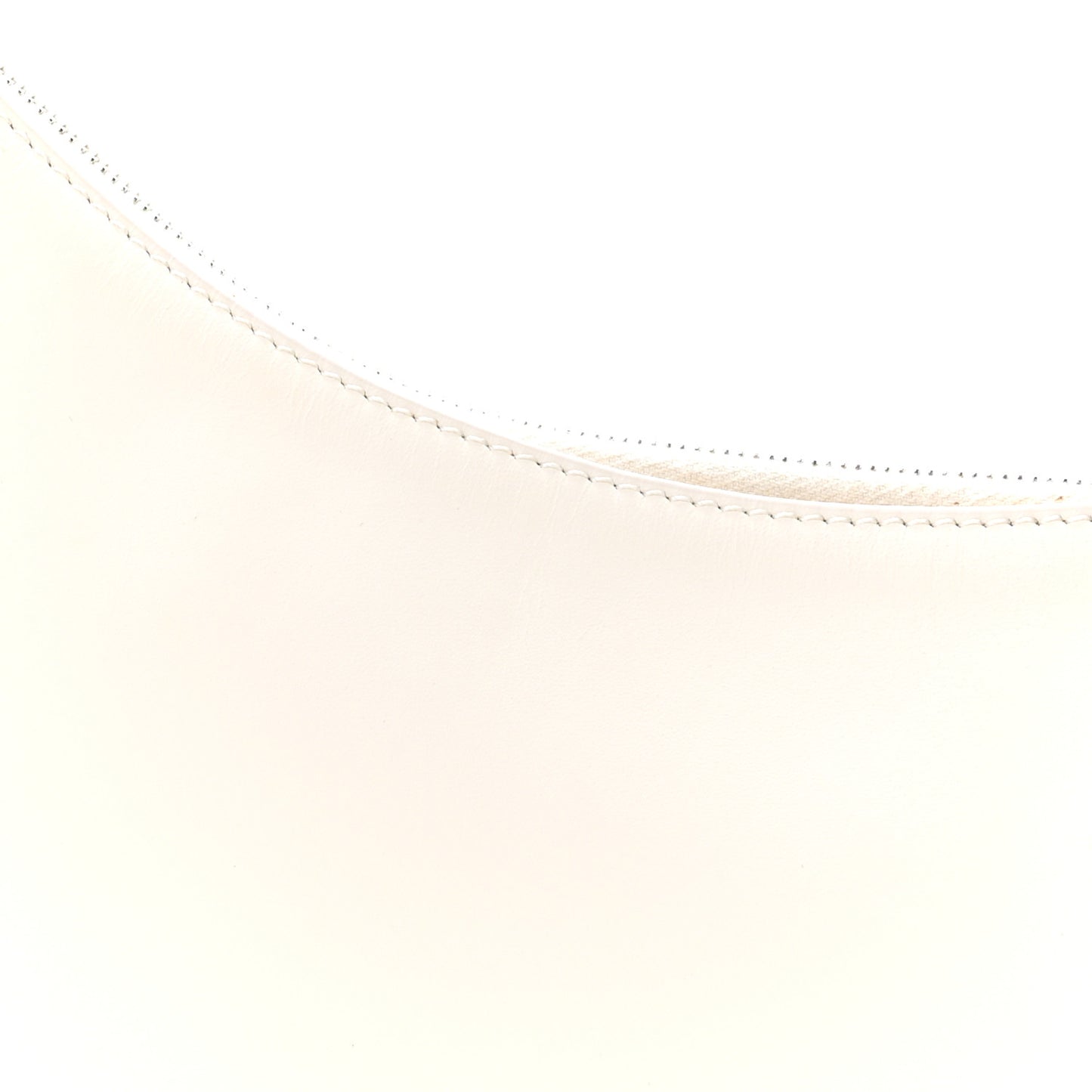 Smooth Calfskin Half Moon Shoulder Bag New Ivory