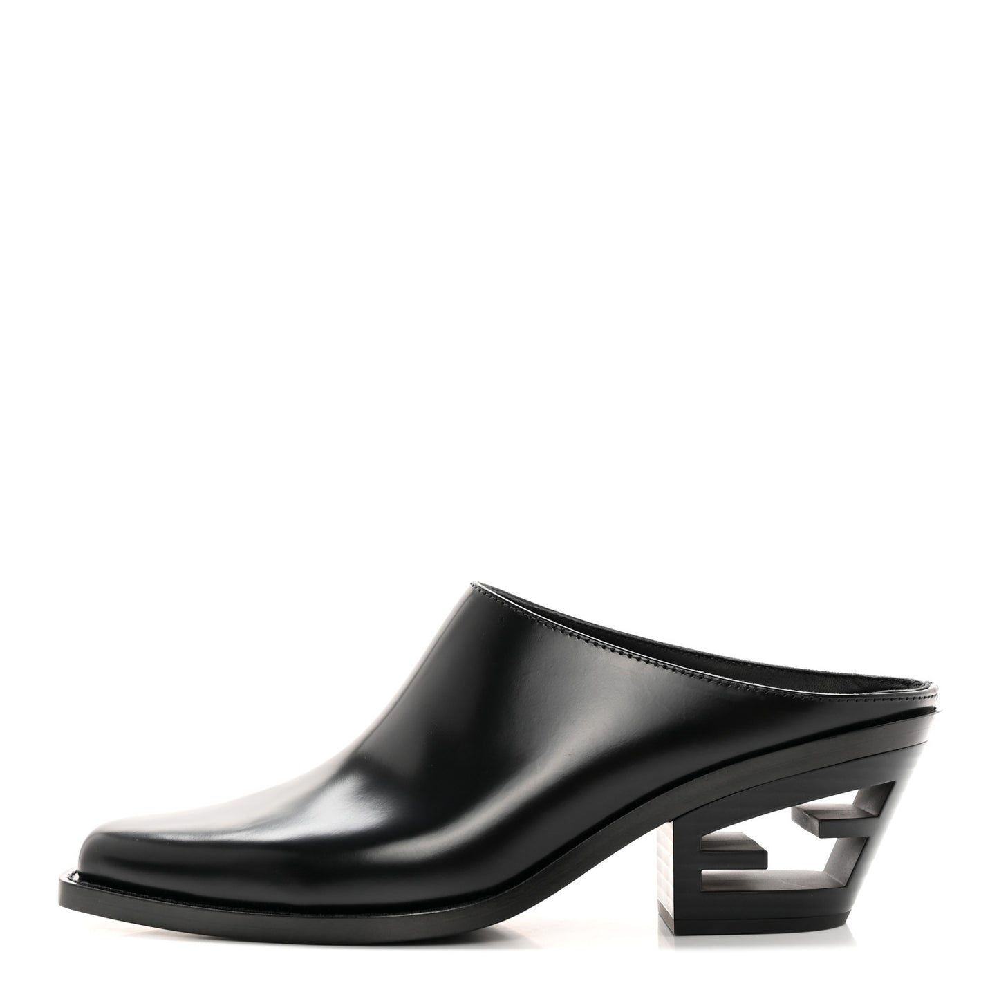 Vitello Abrasivato FF Cut Mules 38 Black