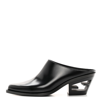 Fendi Vitello Abrasivato FF Cut Mules 38 Black 1 of 13