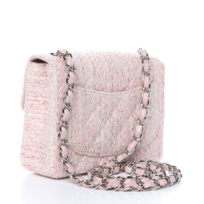Chanel Tweed Square Mini Flap Pink 3 of 11