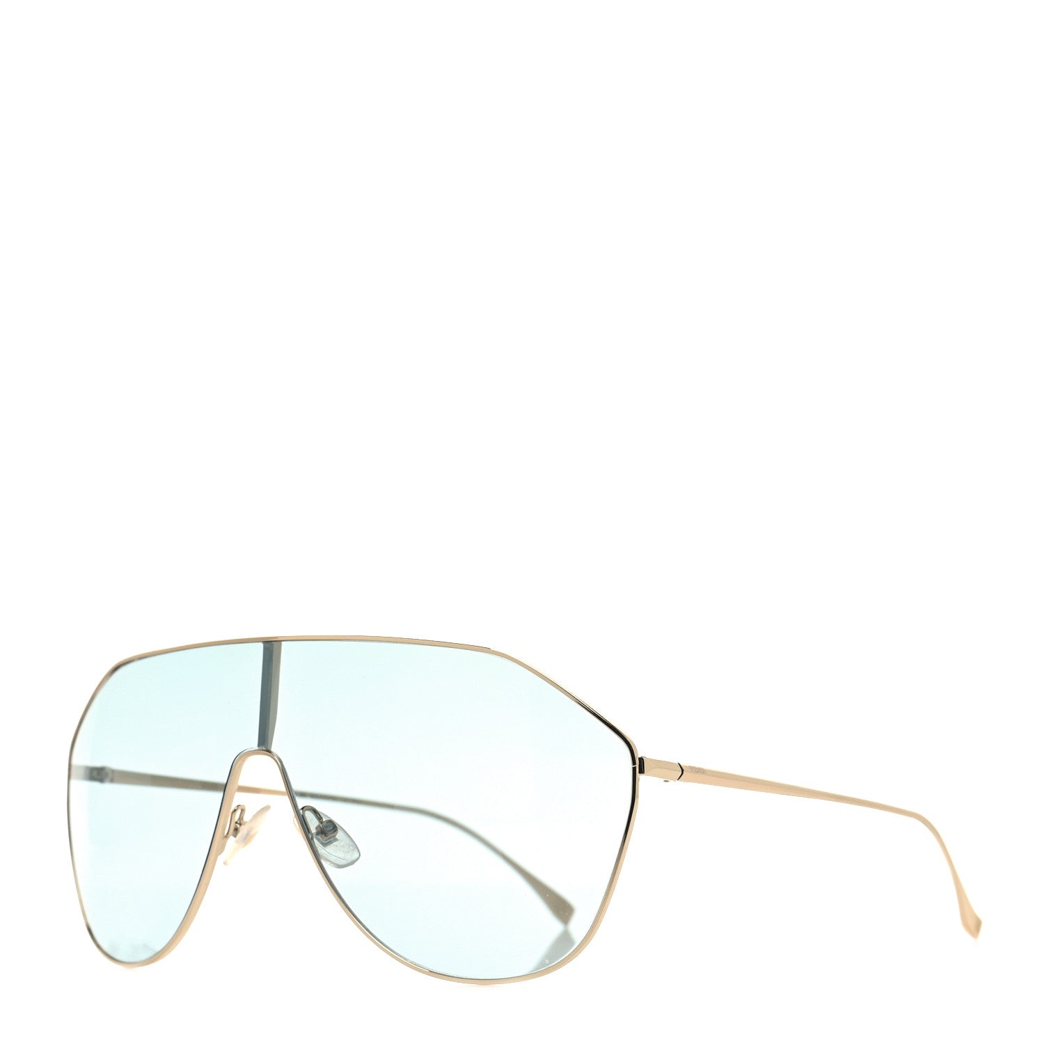 Fendi Metal Aviator Sunglasses FF 0405/S Light Blue 1 of 7