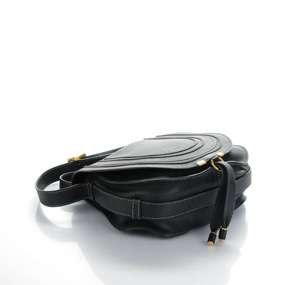 Chloe Calfskin Medium Marcie Round Crossbody Bag Black 4 of 8