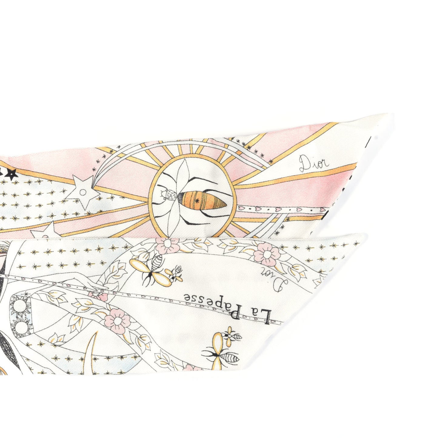 Silk High Priestess Tarot Mitzah Scarf Off White