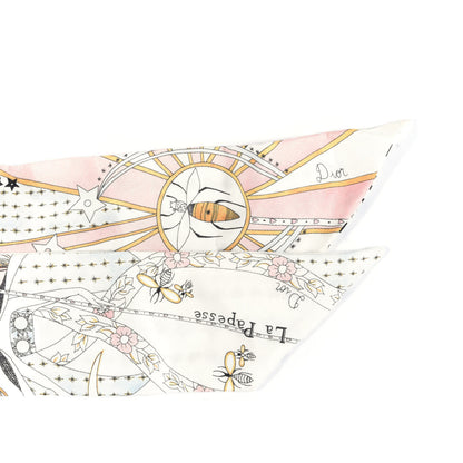 Christian Dior Silk High Priestess Tarot Mitzah Scarf Off White 3 of 4