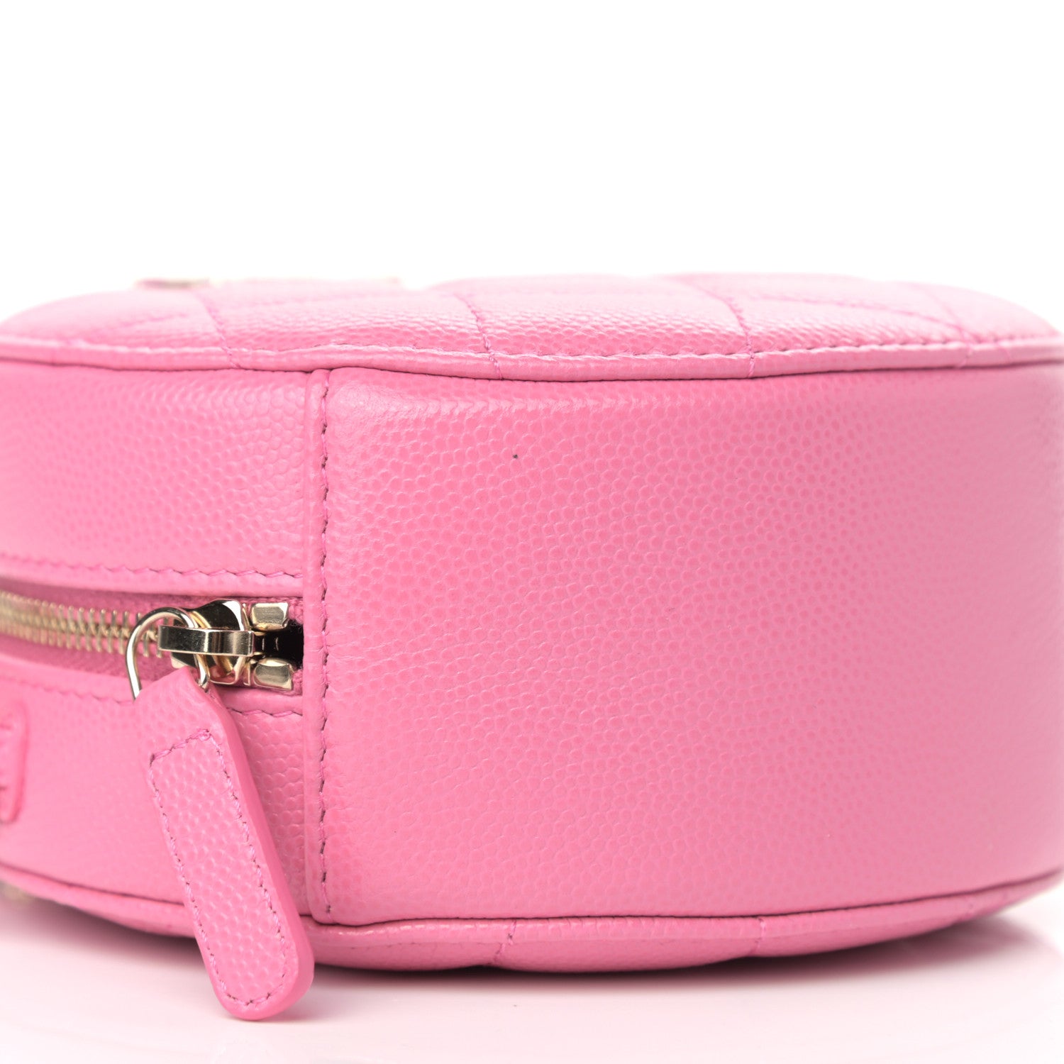 Chanel Caviar Quilted Gripoix CC Round Clutch With Chain Pink 8 of 12