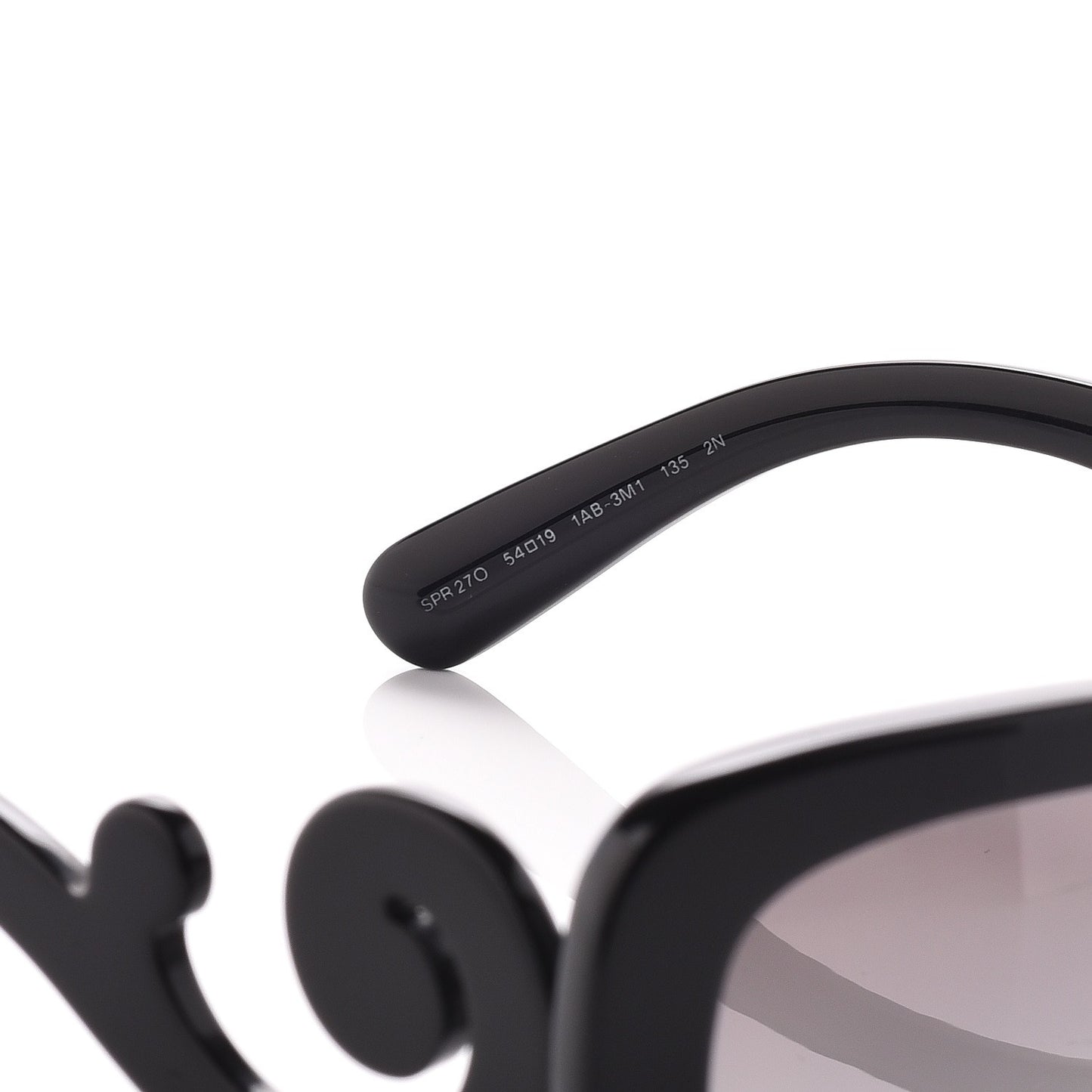 Acetate Baroque Sunglasses SPR 27O Black
