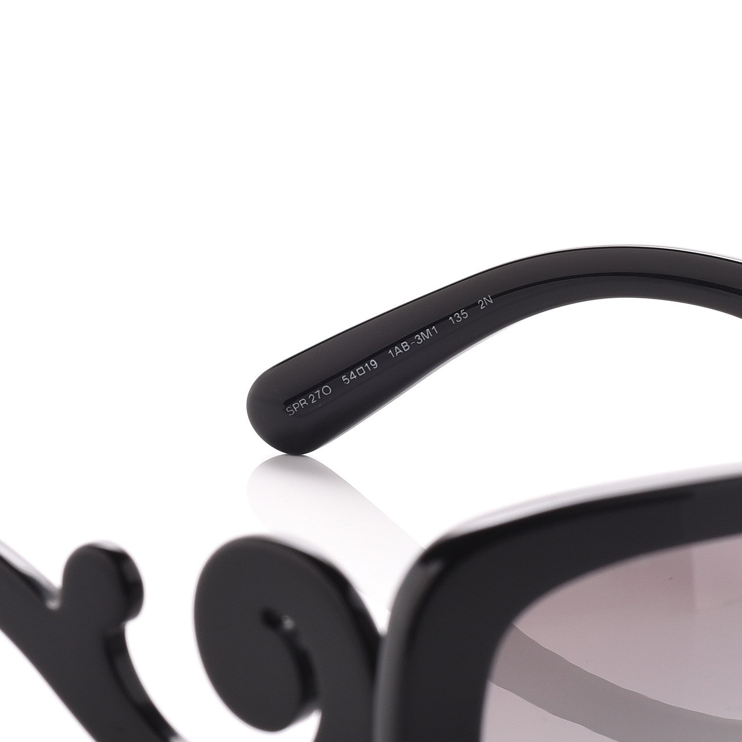 Prada Acetate Baroque Sunglasses SPR 27O Black 6 of 7