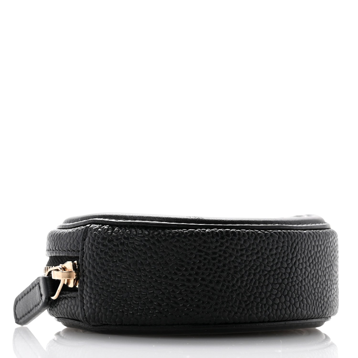 Chanel Caviar Quilted Filigree Zip Around Classic Coin Purse Black 4 of 7