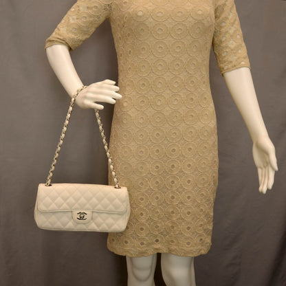 Chanel Caviar East West Flap White 2 of 9