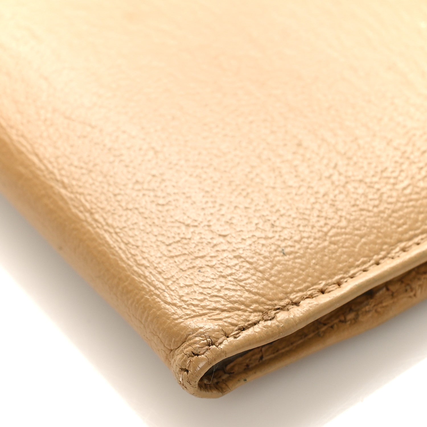 Chanel Goatskin Card Holder Wallet Beige 7 of 9
