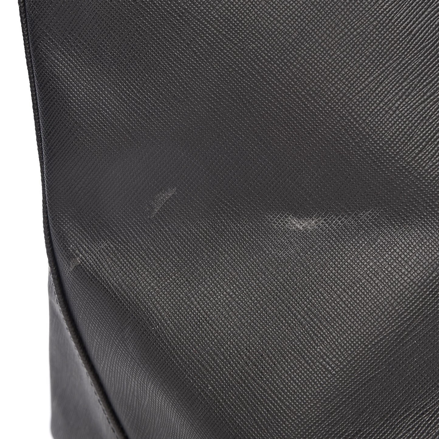 Textured Coated Canvas Bambi Print Large Antigona Tote Black