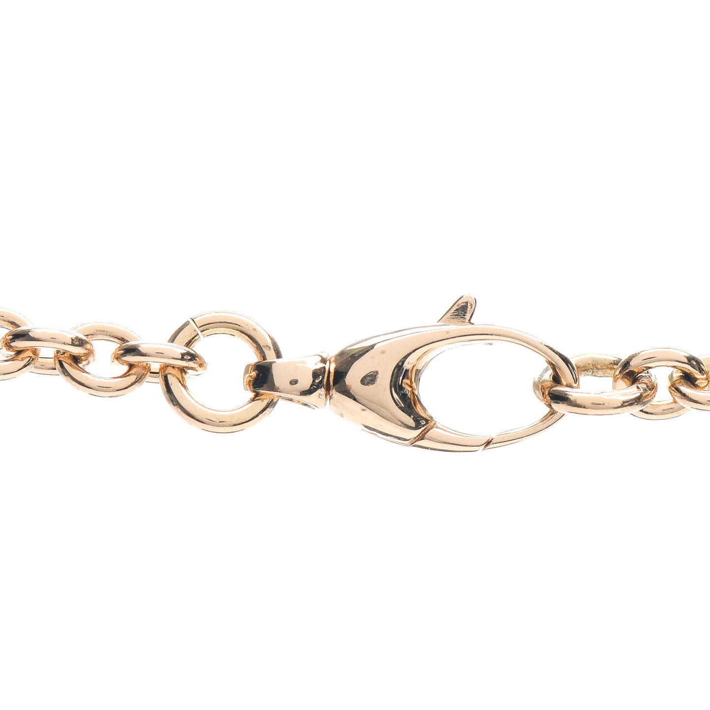 18K Yellow Gold Diamond Horsebit Link Necklace