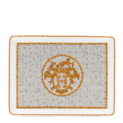 Hermes Porcelain Mosaique au 24 Gold Sushi Plate 1 of 4