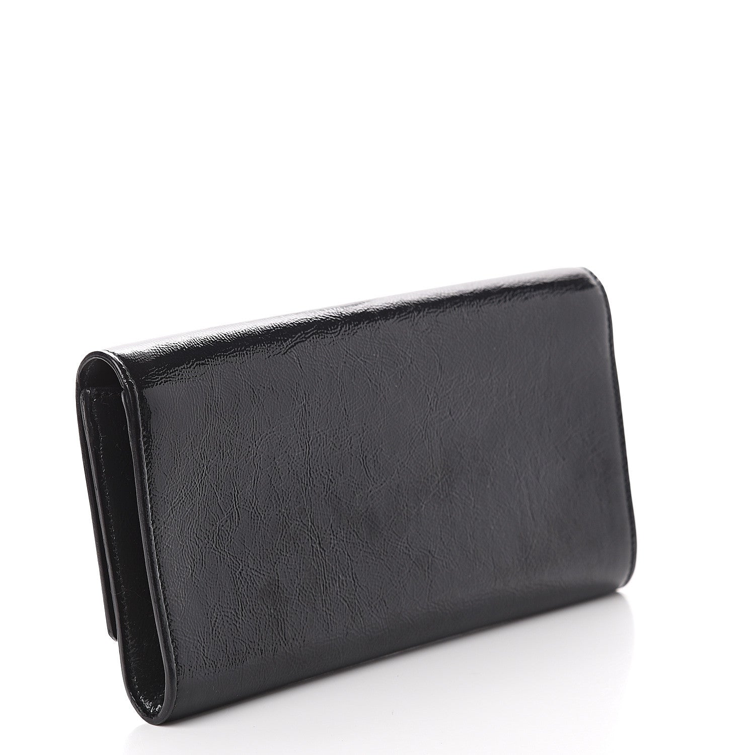 Saint Laurent Textured Patent Monogram Small Belle De Jour Clutch Navy 2 of 5