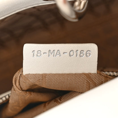 Christian Dior Lambskin Cannage Mini Lady Dior White 7 of 15