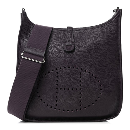 Hermes Taurillon Clemence Evelyne III PM Raisin 1 of 4
